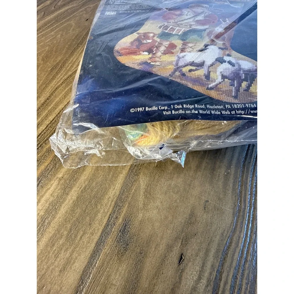 Vintage Bucilla Little Drummer Boy Needlepoint Stocking Kit 18